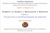 Elementi di sismica a riflessione e Georadar (Gian Piero Deidda, UNICA)