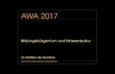 [AWA 2017] Dr. Steffen de Sombre: Bildungsbürgertum und Massenkultur