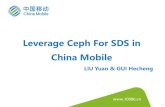 Ceph Day Beijing - Leverage Ceph for SDS in China Mobile