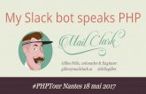 My slack bot speaks PHP