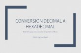 Conversor decimal a hexadecimal