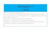 Biologiya 7 dərs 1 (biologiya sistematika)