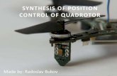 Synthesis of position control of quadrotor