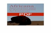 (Varias autoras) africana. aportaciones para la descolonización del feminismo. entrevistas