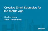 Creative Email Strategy for the Mobile Age