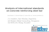 Analysis of international standards on concrete reinforcing steel bar