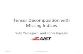 Tensor Decomposition with Missing Indices