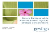Generic Damages in Life Sciences Patent Litigation: Strategic Considerations