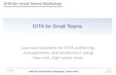 DITA for Small Teams Workshop (Tekom 2017)