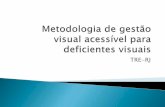 Metodologia de gestão visual acessível para deficientes visuais