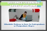 Pathway to Earn An Undergraduate or Postgraduate Degree with Level 5 Diploma