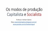 Os modos de produção capitalista e socialista