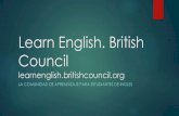 Presentación sobre Learn English. British Council