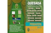 QUESADA. PROGRAMACIÓN OCIO Y TIEMPO LIBRE. PRIMAVERA 2017. AYUNTAMIENTO DE QUESADA (JAÉN).