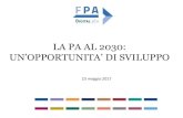 La pa al 2030  un'opportunità di sviluppo