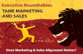 Executive Roundtable: Measuring Marketing and Sales Alignment
