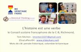 L'histoire est une verbe commision scolaire francophone c-b 2015