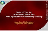 State of the Art: Automated Black-Box Web ... - OWASP · PDF fileJason Bau State of the Art: Automated Black Box Web Application Vulnerability Testing jbau@ Background • Web Application