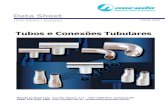 Tubos e Conexões Tubulares - · PDF fileNocasept Especificação Técnica Conexões Tubulares cf. ASME BPE Materiais Construtivos Em aço inoxidável austenítico AISI 316L cf. tabela
