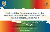 Arah Kebijakan Pembangunan Nasional dan Prioritas …datacenter.bappedakaltim.com/data/2017/list01/Bappenas.pdf · untuk pencapaian sasaran pembangunan (Belanja K/L – Subsidi/PSO