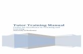 Tutor Training Manual - EDIT FINAL - University of Rochester · PDF fileensure!thatyour!journey!as!atutor!is!rewardingandusefultobothyouand !your students.!! Sincerely,! RobinFryeand!Carson!McCain!!