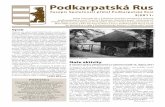 Podkarpatská Ruspodkarpatskarus.cz/attach/casopis_2_2011.pdf · Podkarpatská Rus 2/2011 2 Valná hromada 2011 Členové Společnosti přátel Podkarpatské Ru-si se dne 16. dubna