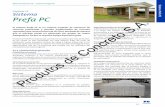 Concreto de Produtos colocación del tensor perimetral a ... · PDF fileEl sistema Prefa PC es un sistema modular de columnas de concreto pretensado y paredes prefabricadas de concreto