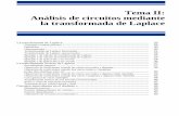 Tema II: Análisis de circuitos mediante la transformada de ...enrique.sanchez.webs.uvigo.es/PDFs/126_TemaII-Laplace.pdf · La transformada de Laplace Concepto e interés práctico
