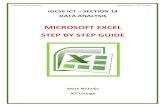 MICROSOFT EXCEL STEP BY STEP GUIDE - Free ICT · PDF fileSection 14: Data Analysis Mark Nicholls – ICT Lounge IGCSE ICT – SECTION 14 DATA ANALYSIS MICROSOFT EXCEL STEP BY STEP