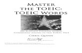 Master the TOEIC-TOEIC Wordsmasterthetoeic.com/wp-content/uploads/2009/12/Master-the-TOEIC... · Master the TOEIC: TOEIC Words 300 Business English words Commonly found in the TOEIC