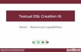Textual(DSL(Creaon(III.( - inf.mit.bme.hu · PDF fileBudapes()Műszaki)és)Gazdaságtudományi)Egyetem) Méréstechnika)és)Információs)RendszerekTanszék Textual(DSL(Creaon(III.(Xtext–Advanced(