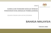 KEMENTERIAN PENDIDIKAN MALAYSIA KURIKULUM · PDF fileRUKUN NEGARA BAHAWASANYA negara kita Malaysia mendukung cita-cita untuk mencapai perpaduan yang lebih erat dalam kalangan seluruh