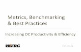 Metrics, Benchmarking Best Practices - WERC · PDF fileMetrics, Benchmarking & Best Practices ... Studying best practices provides the greatest opportunity for ... Plan Step 1: Set