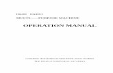 OPERATION MANUAL - Privatech - Hem Manual.pdf · MULTI——PURPOSE MACHINE OPERATION MANUAL CHIZHOU HOUSEHOLD MACHINE-TOOL WORKS THE PEOPLE’S REPUBLIC OF CHINA. 1 ... To the special