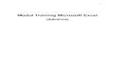 Modul Training Microsoft Excel - rio_wirawan.staff ...rio_wirawan.staff.gunadarma.ac.id/Downloads/files/44404/Modul... · Modul Training Microsoft Excel (Advance) Spread Sheet: ...