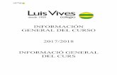 INFORMACIÓN GENERAL DEL CURSO -  · PDF fileinformaciÓn general del curso 2017/2018 informaciÓ general del curs