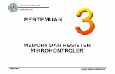 Pertemuan 03 - Memory dan register Mikrokontroler 89C51 ... · PDF fileRangkaian lengkap perkuasan memori pada IC mikrokontroler 89C51. I/O (input/output) pada Chip Atau IC mikrokontroler