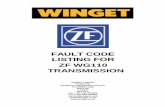 FAULT CODE LISTING FOR ZF WG110 TRANSMISSIONwinget.co.uk/document/ZF WG110 TRANSMISSION FAULT CODES.pdf · fault code listing for zf wg110 transmission winget limited po box 41 edgefold