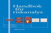 Handbok för riskanalys - Msb.se · PDF fileR innebär en systematisk identiﬁering av olycksrisker och bedömning av risknivåer.Risk-analysen kan visa på brister i säkerheten