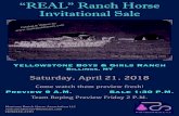 “REAL” Ranch Horse Invitational  · PDF file“REAL” Ranch Horse Invitational Sale Saturday, April 15, 2017 ... Kenny Anderson - Columbus, MT ... Worland, WY