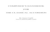 HANDBOOK FOR CL.ACC/English - Red Note · PDF file3 Introduction – The Classical Accordion The classical accordion evolved during the early part of the 20th Century and was developed