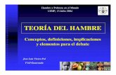 TEORÍA DEL HAMBRE - fao. · PDF fileTEORÍA DEL HAMBRE Conceptos, definiciones, implicaciones y elementos para el debate Jose Luis Vivero Pol FAO Guatemala Hambre y Pobreza en el