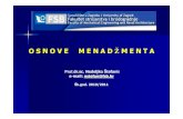 Osnove menadzmenta 10-11 - FSB Online · PDF filerazgraničiti linijske i štapske funkcije i funkcije kontrole , razgraničiti poslove, ovlaštenja i odgovornosti menad