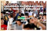 Urbanisasi Di Indonesia -   · PDF fileMengimbangi masyarakat kota dengan ... KEPUTUSAN MIGRASI TINGKAT UPAH DI KOTA ... HUBUNGAN DESA-KOTA SOURCE: TODARO, 2003