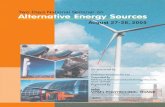 Two Days National Seminar on Alternative Energy  · PDF fileTwo Days National Seminar on Alternative Energy Sources August 27-28, 2005 VPM's POLYTECHNIC, THANE