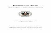 PROGRAMA Y RELACIONES CURSO 2011-2012 · PDF file"Mecánica vectorial para ingenieros. Estática", F.B. Beer y E.R ... La página contiene además en el apartado de Problemas de Física
