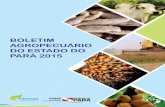 BOLETIM AGROPECUÁRIO DO ESTADO DOfapespa.pa.gov.br/.../Boletim_Agropecuario_do_Estado_do_Para_2015.… · Agropecuário e da Pesca BOLETIM AGROPECUÁRIO DO ESTADO DO PARÁ 2015.