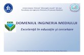 DOMENIUL INGINERIA MEDIULUI - Universitatea Tehnică ... IMM.pdf · Comunicare interumana ... comunicare. Abilităţi IT. Lucru în echip ...