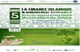LA FINANCE ISLAMIQUE - encg-agadir.ac.maencg-agadir.ac.ma/cifema/Appel.pdf · financiers islamiques novateurs (tels que les ... de recherche liés à cette thématique. ... développement