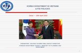 KOREA INVESTMENT IN VIETNAM & FDI POLICIES - …7].pdf · KOREA INVESTMENT IN VIETNAM & FDI POLICIES 1 PRESENTER: NGUYEN THI MINH HIEN- DEPUTY DIRECTOR ... Phu Bai – Hue; …